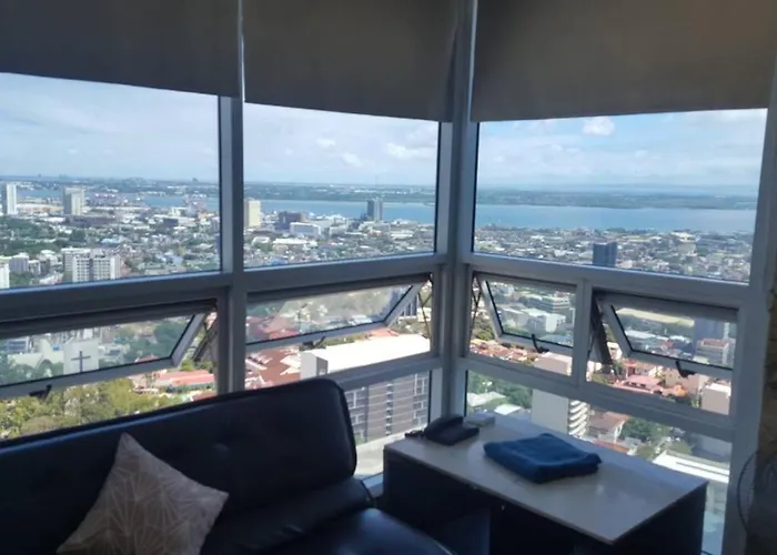 50sqm Studio W And Spectacular 26th Fl. Views Aparthotel Cebu Stadt
